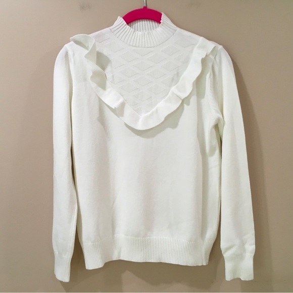 Fashion Korean Womens Tight Knitted Sweater Tops Pullover White Size Xs New - Picture 1 of 3